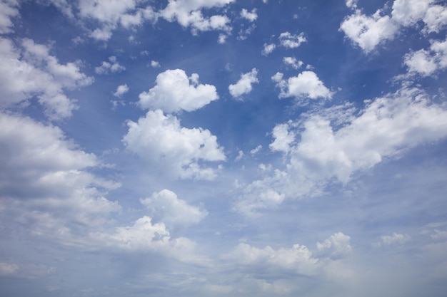 Sfondo azzurro del cielo nuvoloso