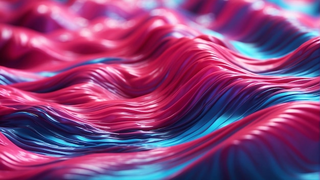 Sfondo banner con linee d'onda fluenti con gradiente di colore multiplo astratto moderno