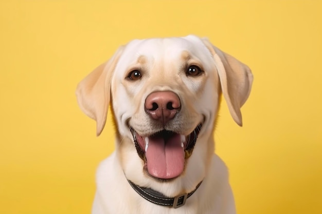 Sfondo banner Labrador Retriever AI generativa