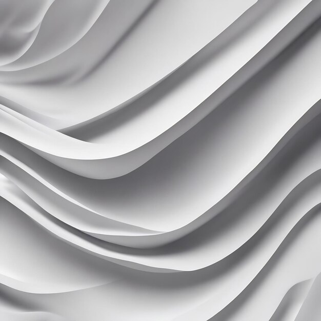 Sfondo bianco 3d render ondate forme texture di sfondo immagini di sfondo bianco pulito jpg