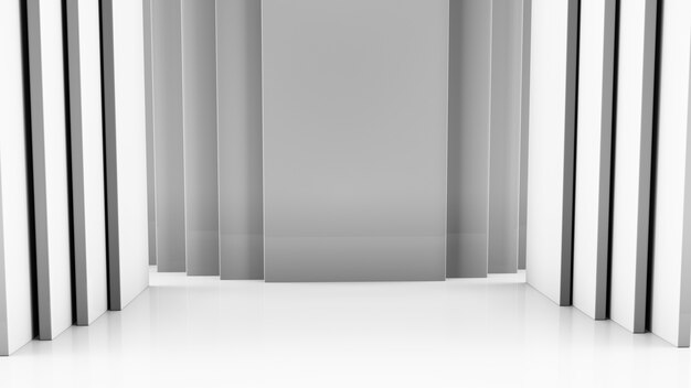 sfondo bianco 3d render prodotto promo