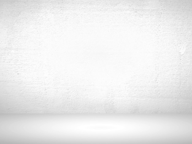 Sfondo bianco astratto con gradiente uniforme utilizzato per la stanza dello studio del prodotto di modelli di web design