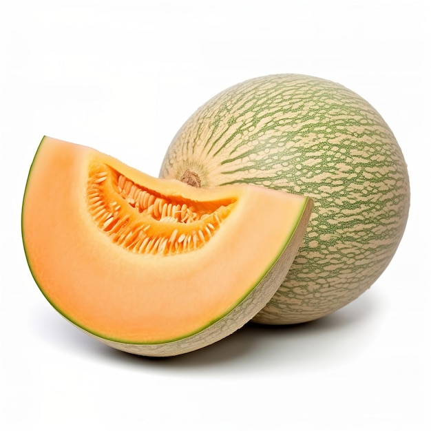 sfondo bianco cantalupo isolato