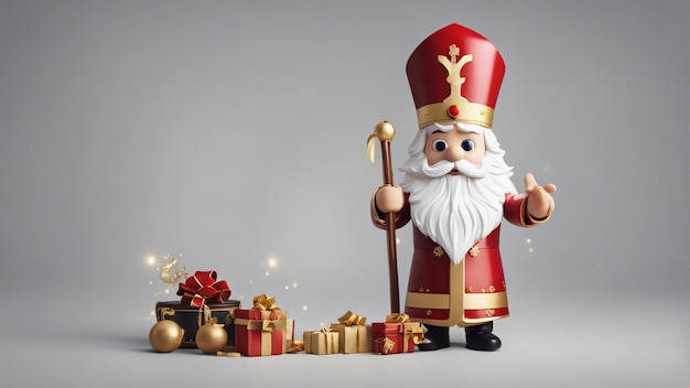 Sfondo bianco di Sinterklaas