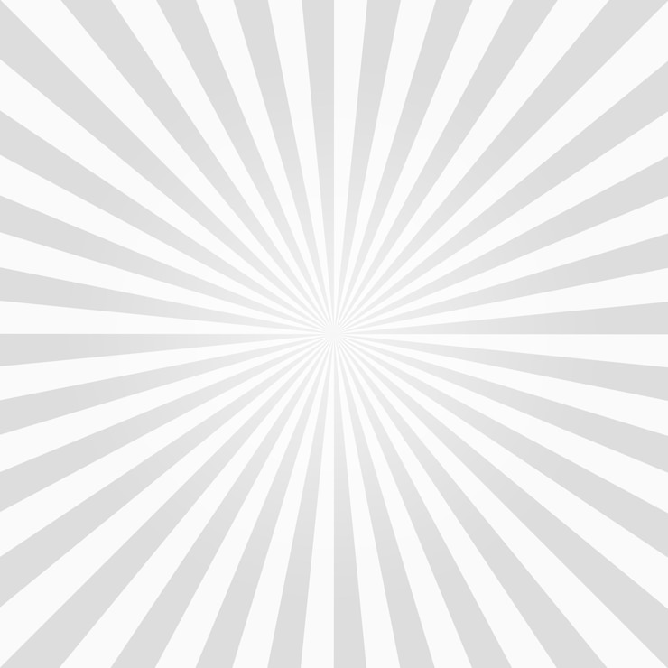 Foto sfondo bianco e grigio modello di sunburst