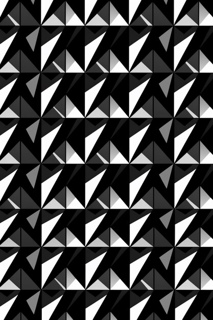 Sfondo bianco e nero con triangoli e la parola zigzag.