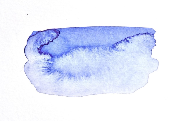 Sfondo blu astratto Collage d'arte con inchiostro acquerello Macchie e pennellate di vernice acrilica