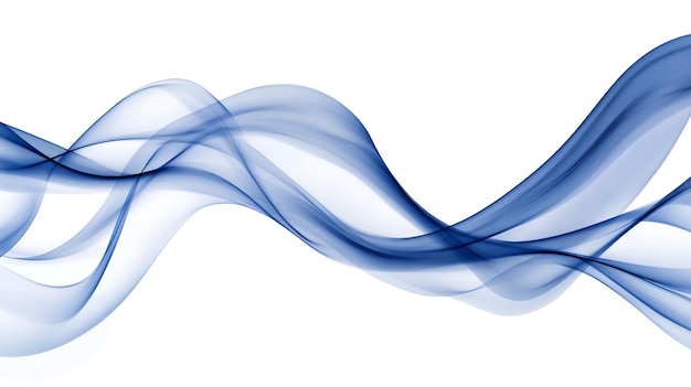 sfondo blu astratto con spazio bianco per il testo linee ondulate blu astratte su sfondo bianco