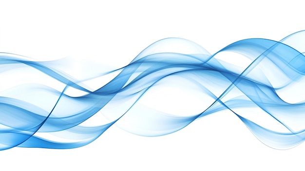 sfondo blu astratto con spazio bianco per il testo linee ondulate blu astratte su sfondo bianco