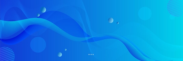 Sfondo blu banner astratto.