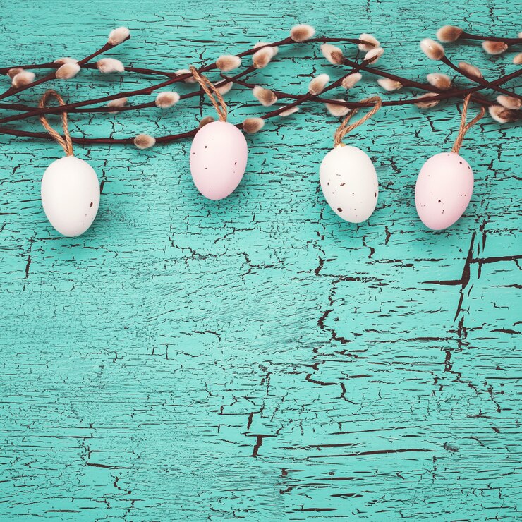 Sfondo blu di Pasqua