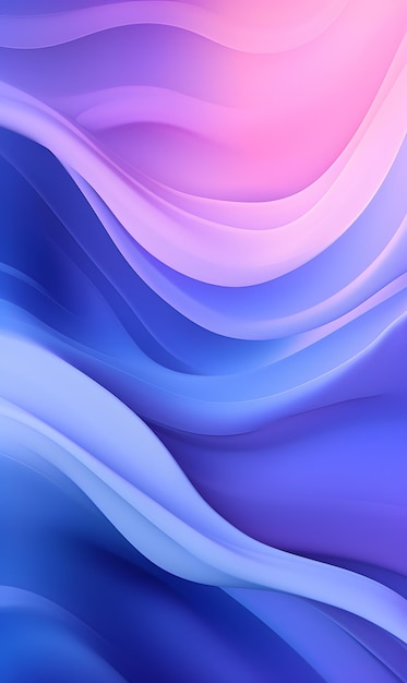 sfondo blu e rosa astratto con linee ondulate IA generativa