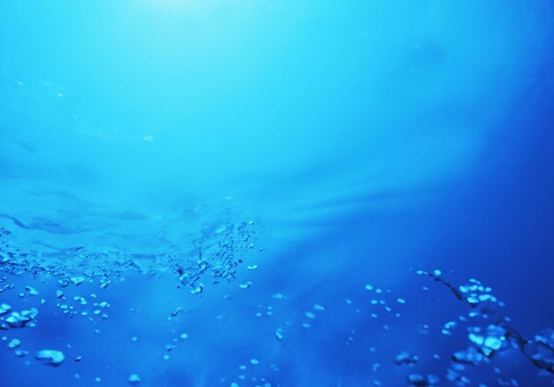 Sfondo blu superficie dell&#39;acqua