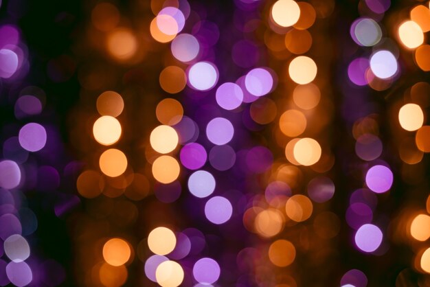 Sfondo bokeh di luci sfocate Natale e felice anno nuovo sfondo astratto sfocato