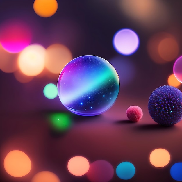 Sfondo bokeh sfocato per le vacanze di Natale e Capodanno