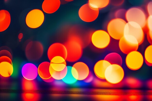 Sfondo bokeh sfocato per le vacanze di Natale e Capodanno