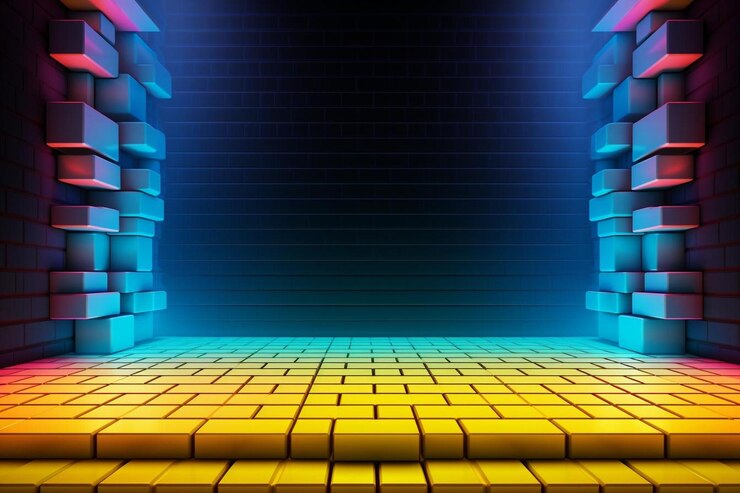 Foto sfondo color neon e spazio poliziotto