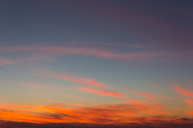 Sfondo colorato cielo e tramonto