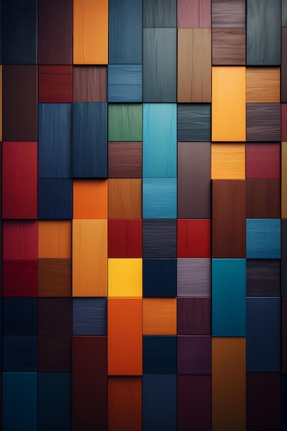 sfondo colorato con blocchi di legno