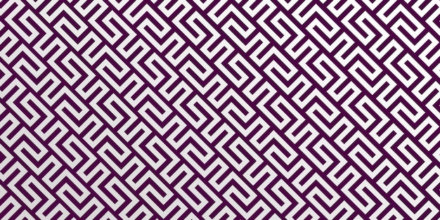 Sfondo con motivo geometrico senza cuciture viola e bianco