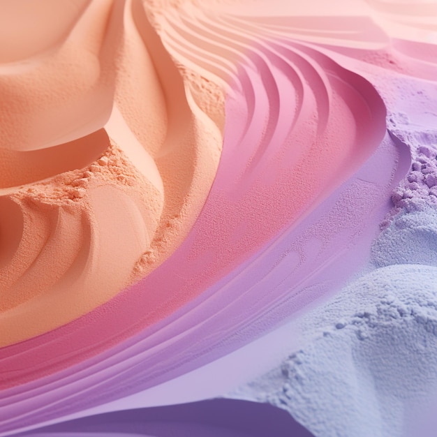 sfondo con sabbia color pastello per il prodotto