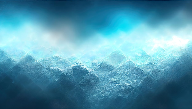 Sfondo con texture di Natale blu ghiaccio incrinato Superficie invernale Illustrazione art