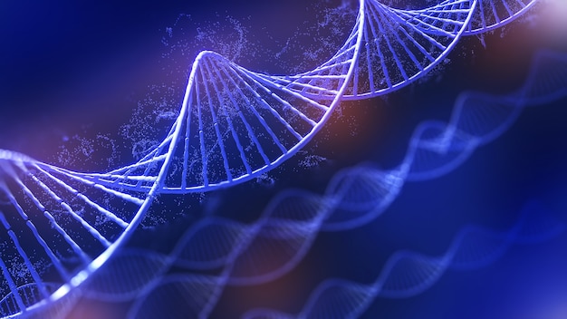 Sfondo concettuale illustrazione della struttura del DNATecnologia di modifica genetica per lifedna