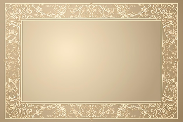 sfondo cornice ornamenti beige e oro