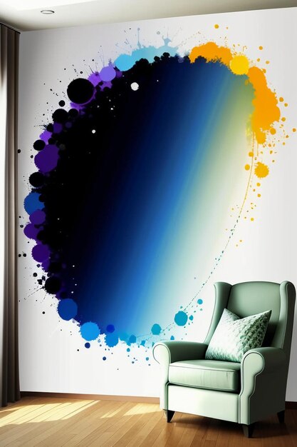 Sfondo creativo sfondo stile semplice illustrazione colorata arte astratta banner forma