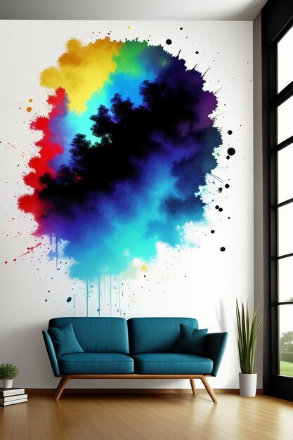 Sfondo creativo sfondo stile semplice illustrazione colorata arte astratta banner forma