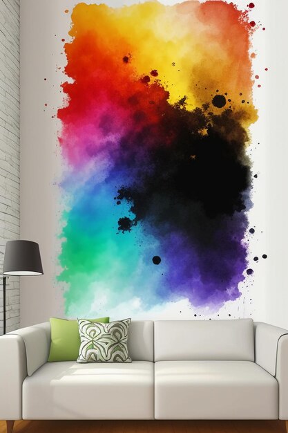 Sfondo creativo sfondo stile semplice illustrazione colorata arte astratta banner forma