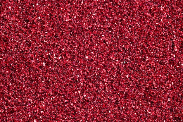 Sfondo cremisi brillante con glitter Texture glitter rosso