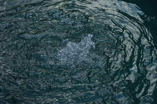 Sfondo d'acqua con bolle