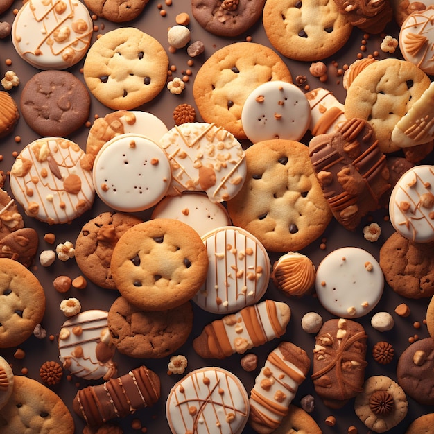 sfondo dei biscotti dolci