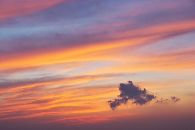 Sfondo del cielo al tramonto