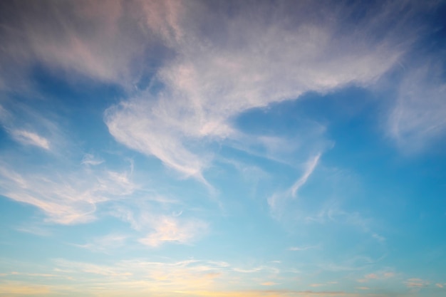 Sfondo del cielo al tramonto