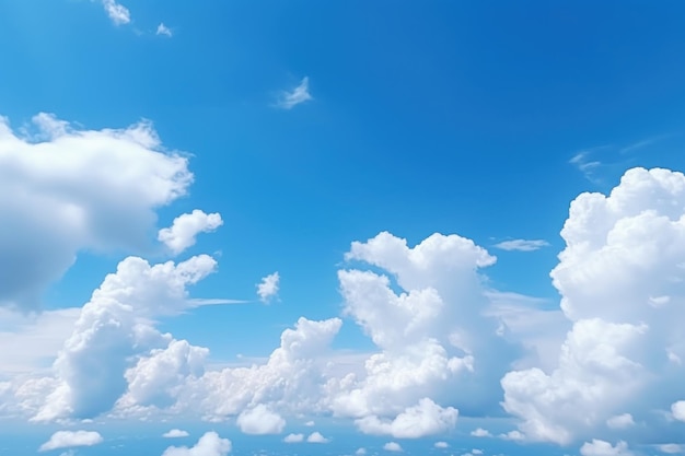 Sfondo del cielo blu con carta da parati minuscole nuvole