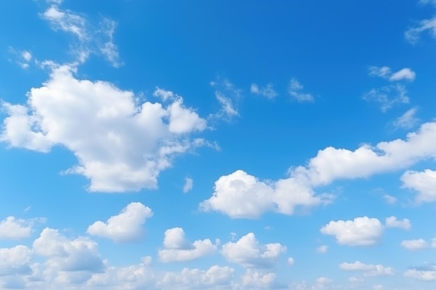 Sfondo del cielo blu con carta da parati minuscole nuvole
