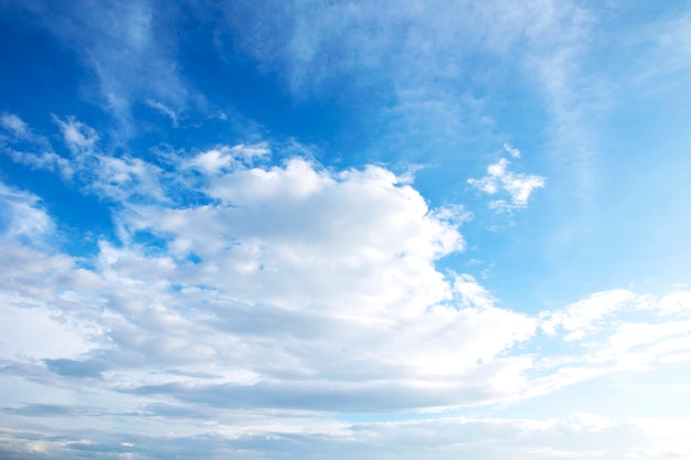 sfondo del cielo blu con nuvole minuscole