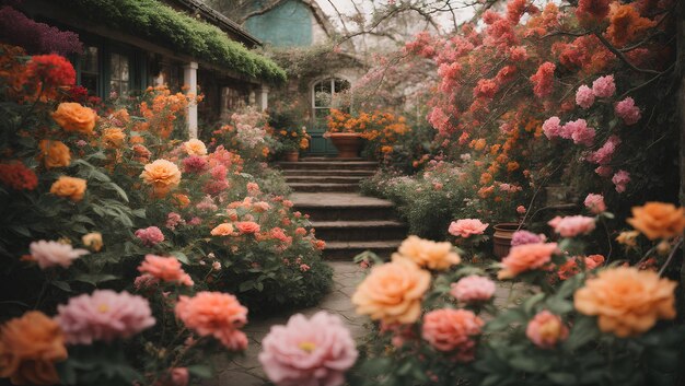 sfondo del giardino di fiori