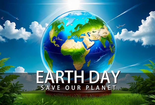 sfondo del giorno della terra salvare il nostro pianeta