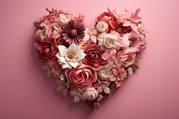 Sfondo del giorno di San Valentino con fiori