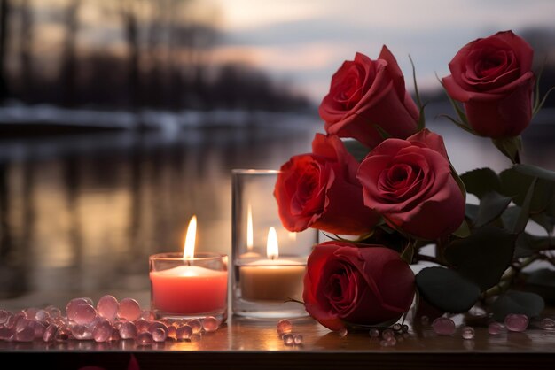 sfondo del giorno di San Valentino sfondo dei social media per vday pieno di carte d'amore con l'amore