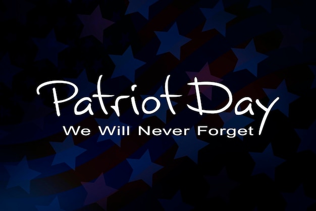 Sfondo del giorno Patriot 11 settembre Non dimenticheremo mai