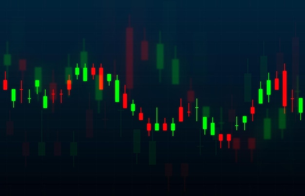 Sfondo del grafico del mercato azionario. Concetto di investimento aziendale. Negoziazione di azioni future