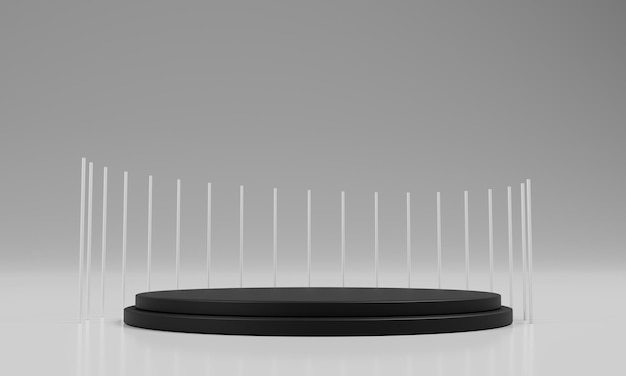 Sfondo del marchio con elegante scena minimalista sul podio sul rendering 3d