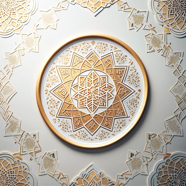 sfondo del modello vintage dell'anno nuovo islamico