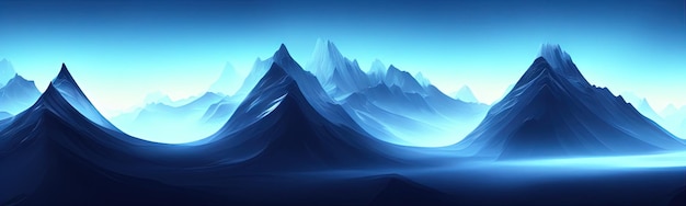 Sfondo del paesaggio di montagna con texture scura minima carta da parati moderna Illustrazione di banner grafico semplice Panorama