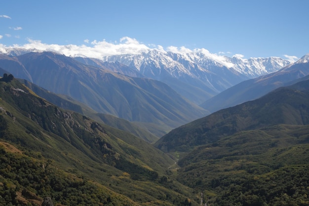 sfondo del paesaggio montuoso