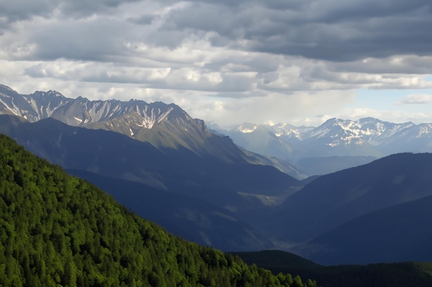 sfondo del paesaggio montuoso